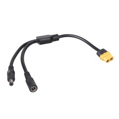 28cm XT60 Male Female To DC55215.5×2.1mm Power Cord For Outdoor Power Supply