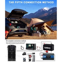 15000W Solar System Kit Flexible Panel 12V To 110V 220V for Camp Home ChargerBQ