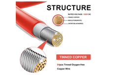 Twin Wire Quality 100FT Solar Extension Cable – 10AWG(6mm²) Solar Panel Connecto