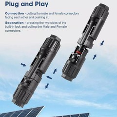 10/20/50/100/200 Pairs Male Female Solar Cable Connector For DIY Solar Panel Kit