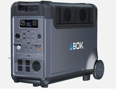 ABOK Ark3600 Portable Power Station, 3840Wh LiFePO₄ Solar Generator,Home Use RV