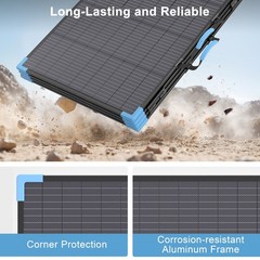E-POWO 110W 220W 400W Bifacial Solar Panel Portable Off Gird Solar Kit Van Life