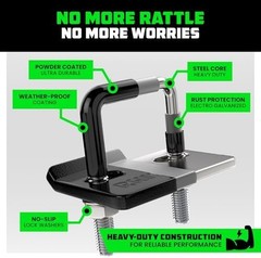 Rhino USA Hitch Tightener Anti-Rattle Clamp – for 2in Hitches | Heavy Duty Steel