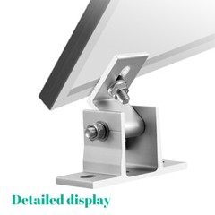 Adjustable Solar Panel Tilt Mount Brackets for Roof RV Boat Off-Grid Ground Shed