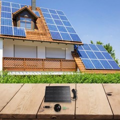 Portable Solar Panel Charger for Charging Electronics Indoors or Outdoors