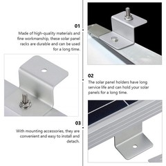 4Pcs Aluminum Solar Panel Rack for Home Mounting Bracket