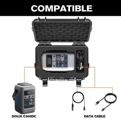 Portable Hard Case for Solar Generator – Waterproof Travel Storage Box for Power