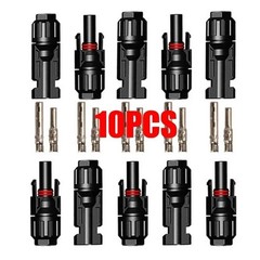 10 Pcs Male Female Wire Cable Connector Set Solar Panel Waterproof