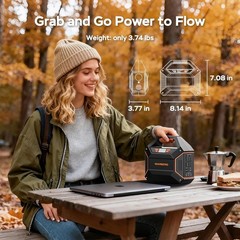 MARBERO 155Wh Portable Power Station 100W AC Outlet Solar Generator Camping Home