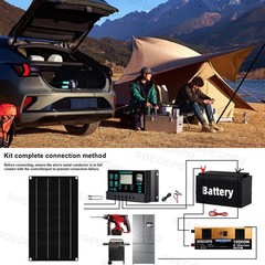 10000W Inverter 800WSolar Panel Solar Power Generator 100A Home 110V Grid System