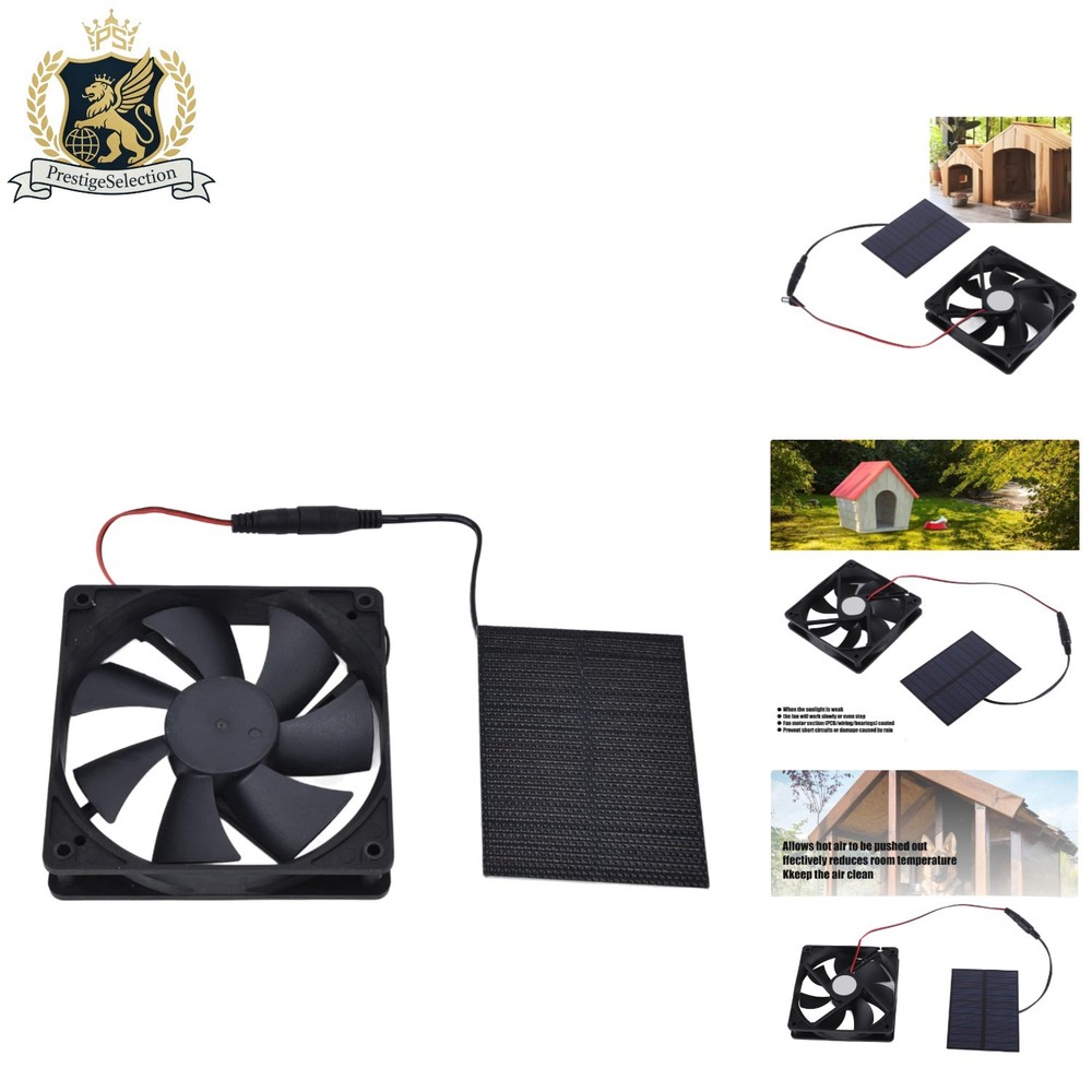3W Waterproof Solar Panel Fan for Greenhouses & Chicken Coops – Superior Cooling