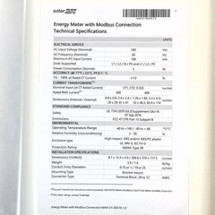 SolarEdge SE-MTR240-NN-S-S1 1Phase 240V Energy Meter