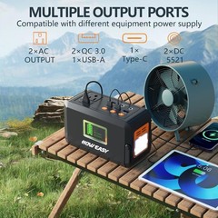 Portable Power Station,120W(240W Peak) Solar Generator