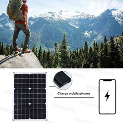 10000W Solar Kit 500W Panel 100A MPPT Controller DC Cable 12V/24V to 220V/110VTs
