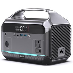 Portable Power Station 600W 288Wh LiFePO4 Battery