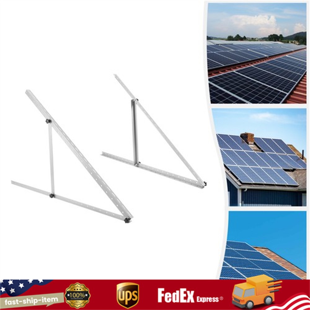 45″ Adjustable Angle Solar Panel Tilt Mount Brackets Frame For Roof Shed RV Boat