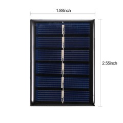 0.3W 3V Mini Solar Panel Polycrystalline Silicon Small Solar Cell DIY PETO