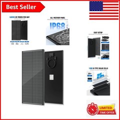 Lightweight 100W N-Type Solar Panel – 25% Efficiency for Camping and Marine Use