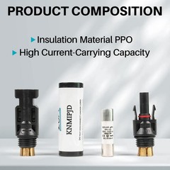 KNMIPJD Solar Fuse Holder 10Amp 1000V Panel 2PCS 10A mc4