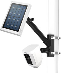 2-In-1 Pole Mounting Bracket for Ring Stick up Cam, Solar Panel and Battery Outd
