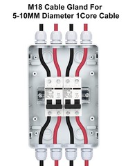 DC Circuit Breaker Box Cover with UV-Proof, 60 Amp Electrical Power Distribut…