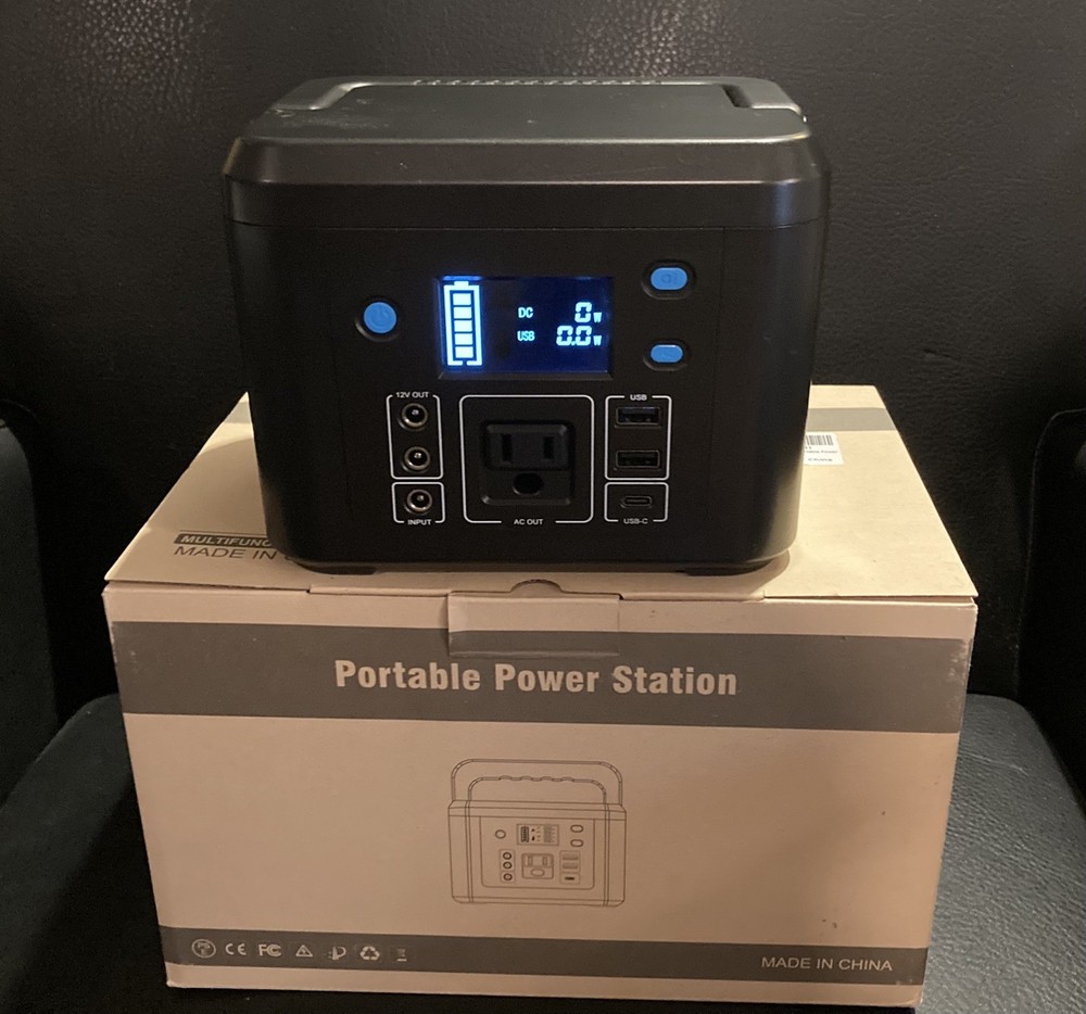 Powkey 200w Solar Generator 120wh Portable Power Station Lithium-ion Power Bank