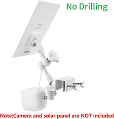 2-In-1 Weatherproof Gutter Mount for Arlo Solar Panel and Arlo Pro/Arlo Pro 2/Ar