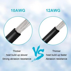 20FT XT60 Extension Cable 10AWG – Male to Female Connector for Solar, RC, Power