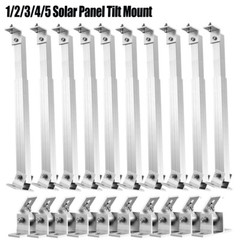 Set Solar Panel Tilt Mount Brackets Adjustable 15-30° for Roof/Boat/Flat Surface