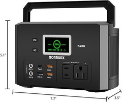 Compact 200W Power Station: Multi-output Convenience for Camping & Emergencies