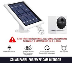 Solar Panel Compatible with Wyze Cam Outdoor – Power Your Surveillance Camera