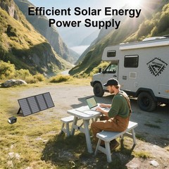 MHPOWOS Solar Panel 60W for EcoFlow River 2 River 3 Plus Portable Power Stations