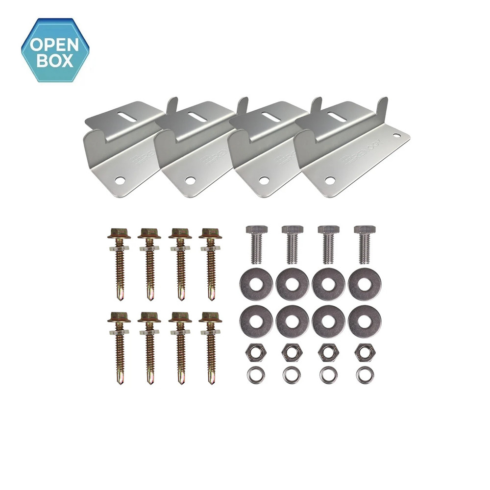 Open Box Renogy Solar Panel Mounts Z Brackets One Set for Mounting Solar RVs