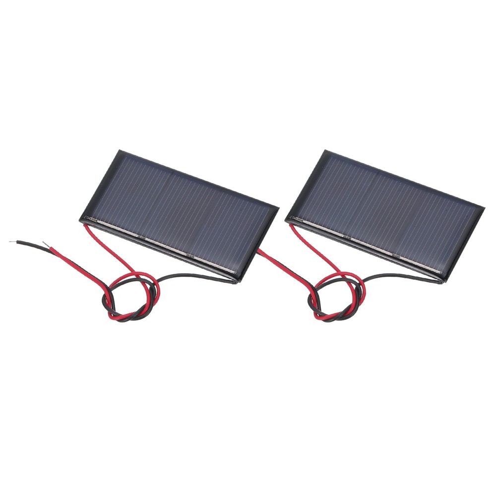 2Pcs 1.5V 0.24W 160mA Mini Solar Panels with Cable