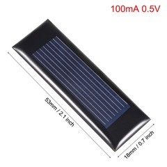 5Pcs 100mA 0.5V Micro Solar Panel Module DIY Polysilicon for Toys Charger