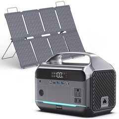 DARAN Portable Power Station 600W with 80W Solar Panel, 288Wh LiFePO4 Battery…