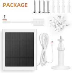 Solar Panel Ring Camera 3 Pack 4W Solar Charger Compatible W/ Rings Spotlight