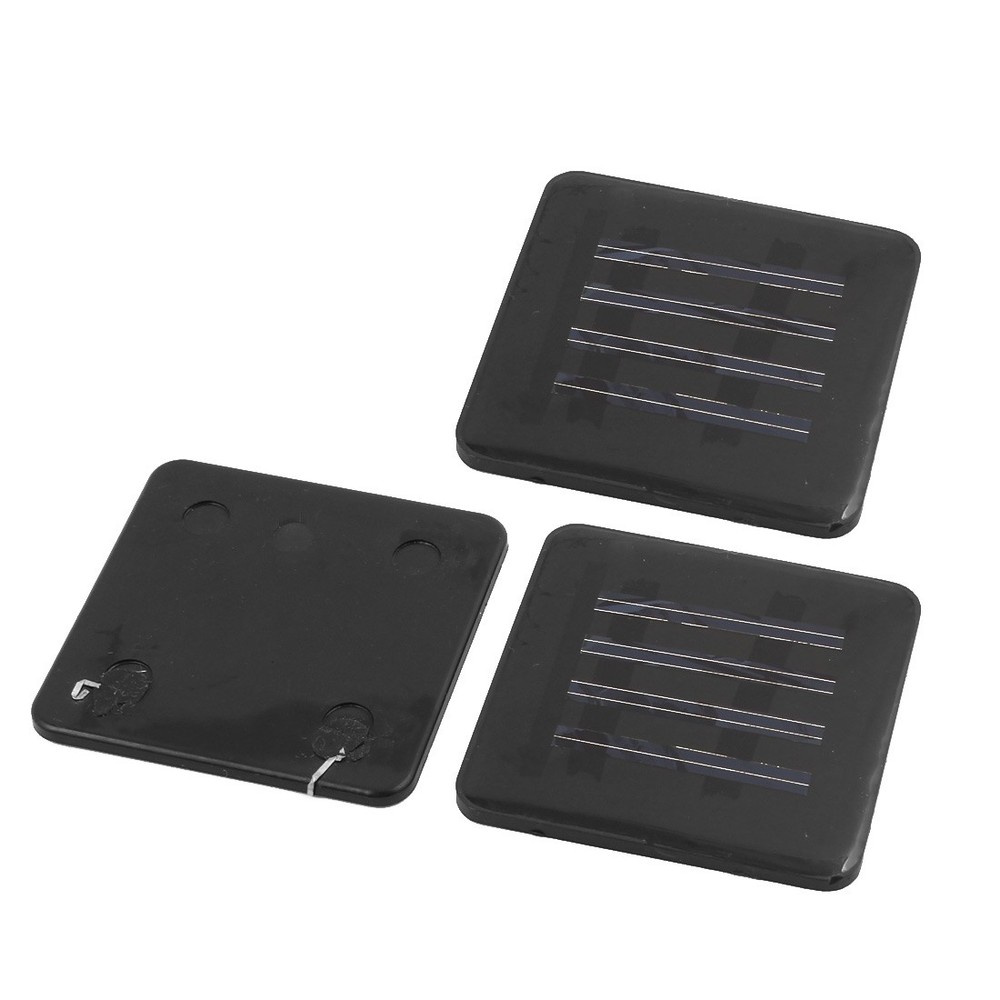 3Pcs 55mmx55mm 2 Volts 35mA Polycrystalline Solar Cell Panel Module