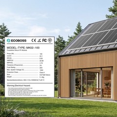 100W 500W 1000W 16BB N-Type Solar Panel 25.6% High Efficiency Power RV Home Car