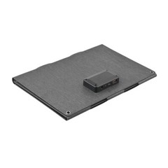 30W ETFE Solar Panel 3 Foldable Mono Solar Mat 12V Type-C/USB/DC Ports Charger