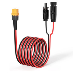 12AWG XT60 to Solar Connector Extension Cable Charging for Power Station RV