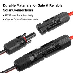 Solar Connector to XT60 Cable 2FT, 10AWG, 600V Rated | Heavy-Duty Power Transfer