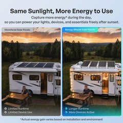 Renogy Bifacial Solar Panel 100W N-Type, 16BB 25% High-Efficiency | Double-Si…