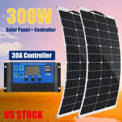 300 Watt High Efficiency Solar Panel Kit For Mono Fixed Carava + Controller