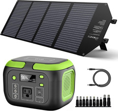 200W/42000Mah Portable Power Station with 100W Foldable Solar Panel 155WH Solar