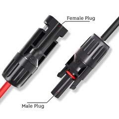Solar Panel Connector to DC 8mm Adapter Extension Cable 16 AWG with DC 5.5mmx2.5