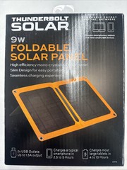 Thunderbolt Solar 9w Foldable Solar Panel. New!