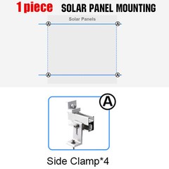 30/35mm Solar Panel Bracket Fixing PV End Clamp Middle Clamp Mounting Rail Set