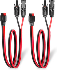 10AWG Solar Connector to Anderson Adapter Cable, Solar Panel