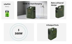 ANTPO 500W Portable Power Station Backup Power Supply Bank for Camping Blackout